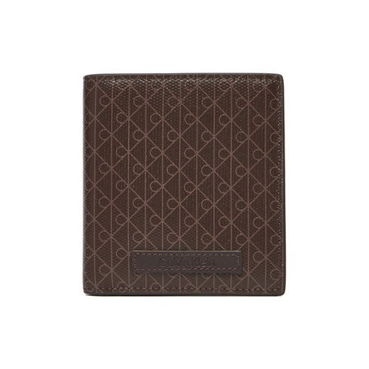 Duży Portfel Damski Calvin Klein Coated Ns Slim Billfold LV04D1084G Brązowy ze sklepu eobuwie.pl w kategorii Portfele damskie - zdjęcie 185525384