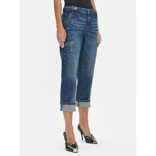 Guess Jeansy W5YA2D D5R0D Granatowy Straight Leg ze sklepu MODIVO w kategorii Jeansy damskie - zdjęcie 185525621
