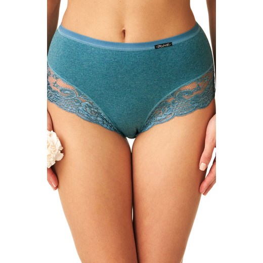2-pack majtki z wysokim stanem turkusowe Hot Touch LPF 729, Kolor turkusowy, Rozmiar M, Key ze sklepu Primodo w kategorii Majtki damskie - zdjęcie 185525943
