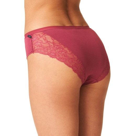2-pack bordowe bambusowe majtki z koronką LPC 002, Kolor bordowy, Rozmiar L, Key ze sklepu Intymna w kategorii Majtki damskie - zdjęcie 185526253