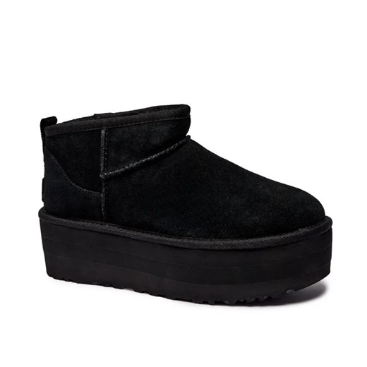 UGG Skórzane śniegowce W CLASSIC ULTRA MINI | z dodatkiem wełny ze sklepu Gomez Fashion Store w kategorii Śniegowce damskie - zdjęcie 185526324