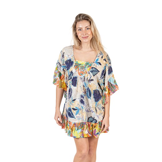 Isla Bonita by SIGRIS Sukienka w kolorze beżowym ze wzorem ze sklepu Limango Polska w kategorii Sukienki - zdjęcie 185527521