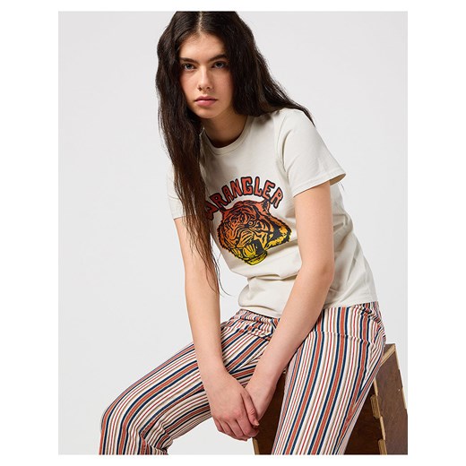 Wrangler Koszulka w kolorze kremowym Wrangler M okazja Limango Polska