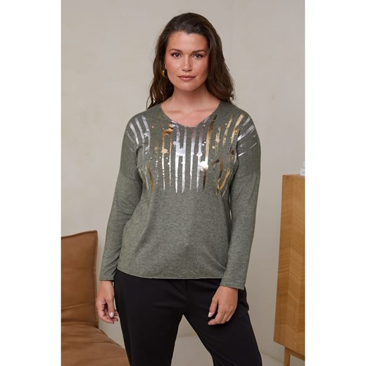 Curvy Lady Sweter w kolorze khaki Curvy Lady 48/50 Limango Polska okazja