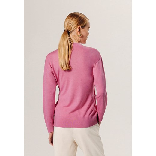 Rodier Wełniany sweter w kolorze jasnoróżowym Rodier M promocyjna cena Limango Polska