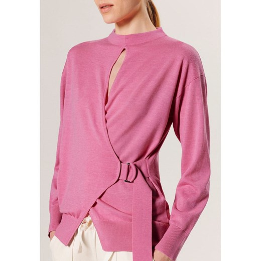 Rodier Wełniany sweter w kolorze jasnoróżowym Rodier M Limango Polska promocyjna cena