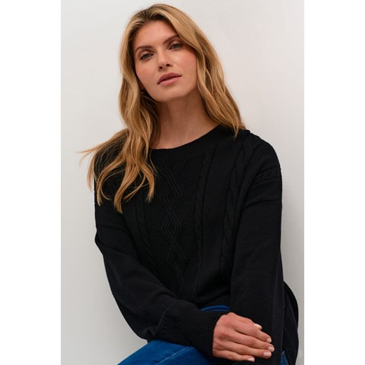 Kaffe Sweter &quot;Dela&quot; w kolorze czarnym Kaffe XL okazja Limango Polska