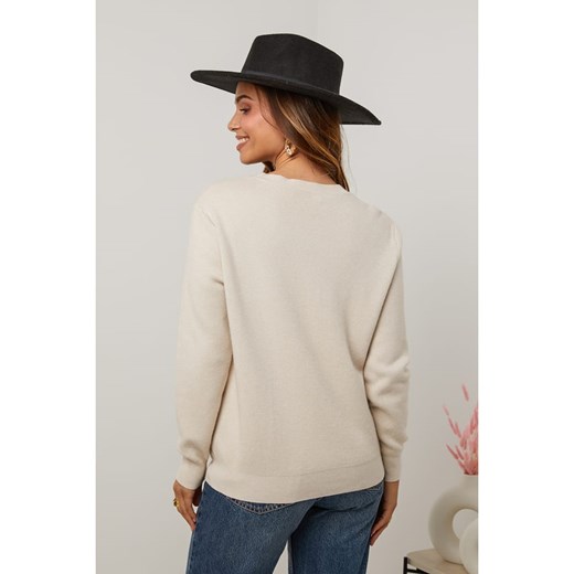 Soft Cashmere Sweter w kolorze beżowym Soft Cashmere 38/40 okazyjna cena Limango Polska