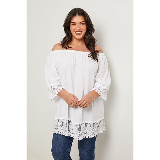 Curvy Lady Bluzka w kolorze białym Curvy Lady 48/50 okazyjna cena Limango Polska