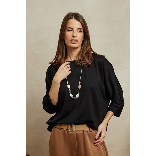 Plume Sweter &quot;Adam&quot; w kolorze czarnym ze sklepu Limango Polska w kategorii Swetry damskie - zdjęcie 185529253