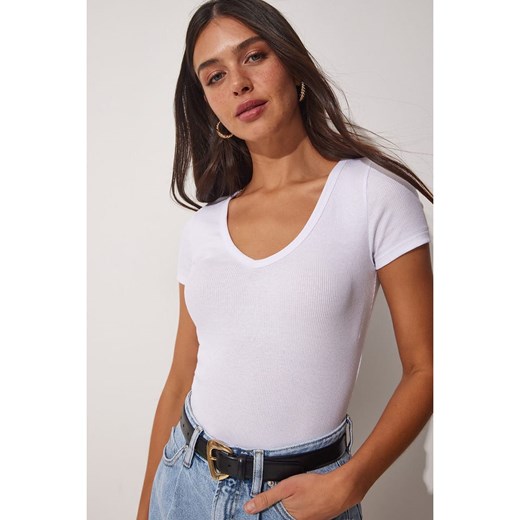 Happiness Istanbul Koszulka w kolorze białym Happiness Istanbul S/M promocja Limango Polska