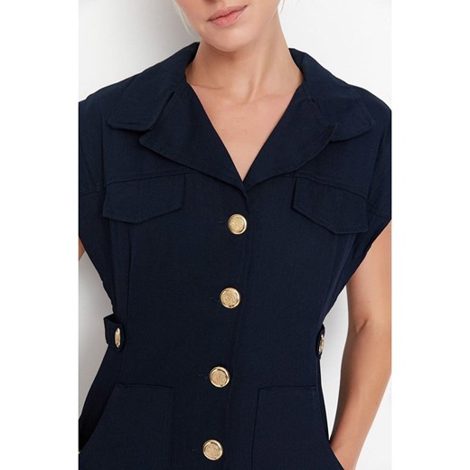 trendyol Sukienka w kolorze granatowym Trendyol 34 wyprzedaż Limango Polska