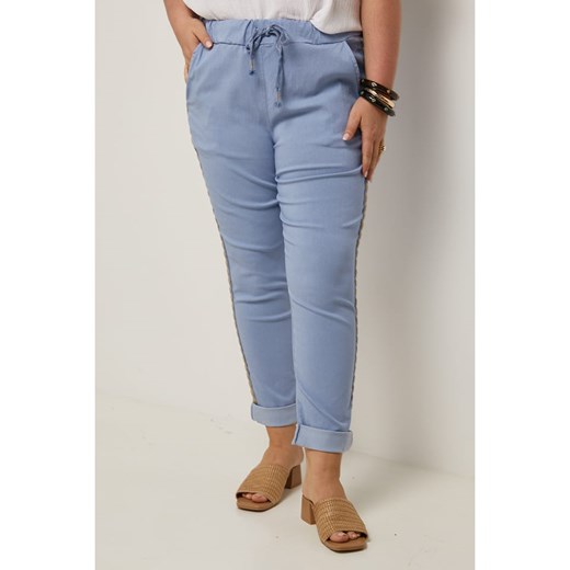 Curvy Lady Spodnie w kolorze błękitnym ze sklepu Limango Polska w kategorii Spodnie damskie - zdjęcie 185530194