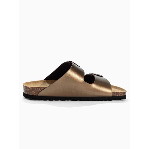 BACKSUN Klapki &quot;Bali&quot; w kolorze złotym 37 Limango Polska okazyjna cena