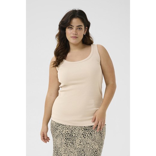 KAFFE curve Top w kolorze kremowym ze sklepu Limango Polska w kategorii Bluzki damskie - zdjęcie 185530722