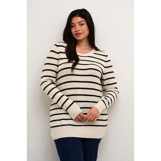 Kaffe Sweter w kolorze kremowo-czarnym ze sklepu Limango Polska w kategorii Swetry damskie - zdjęcie 185530754