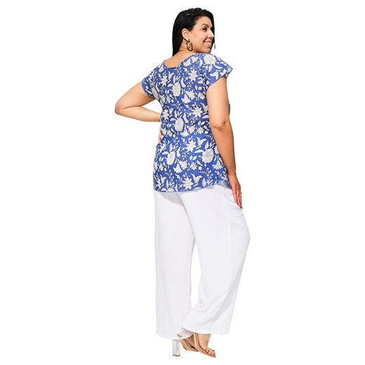 Aller Simplement Bluzka w kolorze niebiesko-białym Aller Simplement 42/44 okazja Limango Polska