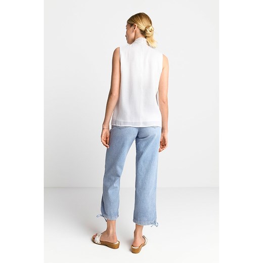 Rich &amp; Royal Bluzka w kolorze białym Rich & Royal 38 wyprzedaż Limango Polska