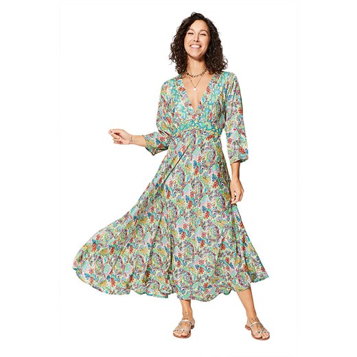 Ipanima Sukienka w kolorze zielonym ze wzorem Ipanima 34-40 okazja Limango Polska