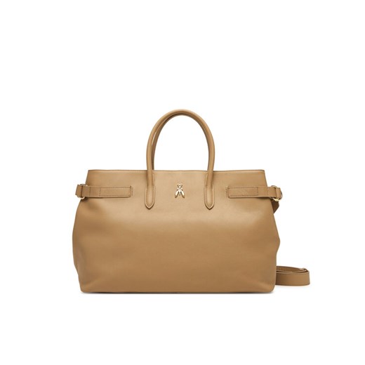 Torebka Patrizia Pepe 8B0270 L162 B775 Beżowy ze sklepu eobuwie.pl w kategorii Torby Shopper bag - zdjęcie 185532264