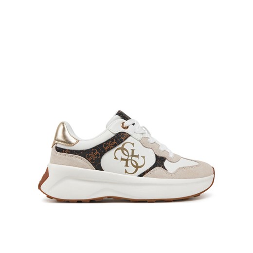 Guess Sneakersy FLPLUC PEL12 Biały ze sklepu MODIVO w kategorii Buty sportowe damskie - zdjęcie 185533180