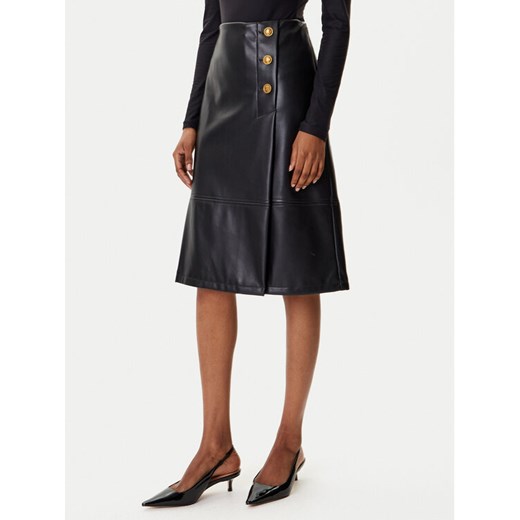 TWINSET Spódnica z imitacji skóry 252TP2233 Czarny Regular Fit ze sklepu MODIVO w kategorii Spódnice - zdjęcie 185533271