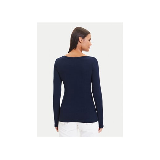 Tommy Hilfiger Bluzka WW0WW47309 Granatowy Slim Fit Tommy Hilfiger L MODIVO