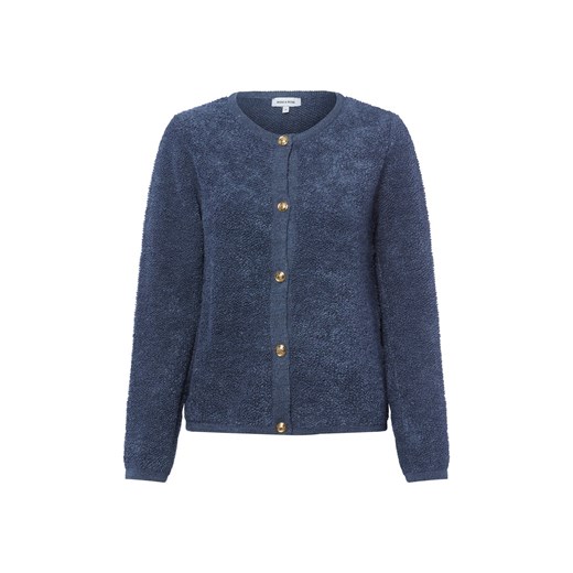 More & More Kardigan damski Kobiety dzianina grubo tkana granatowy marmurkowy ze sklepu vangraaf w kategorii Swetry damskie - zdjęcie 185534671