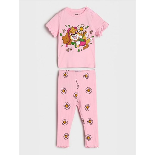 Sinsay - Komplet dzianinowy PAW Patrol - różowy ze sklepu Sinsay w kategorii Komplety niemowlęce - zdjęcie 185536030
