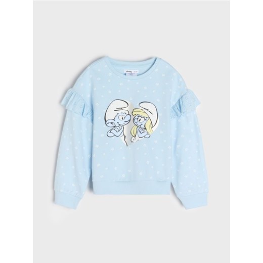 Sinsay - Bluza The Smurfs - niebieski ze sklepu Sinsay w kategorii Bluzy dziewczęce - zdjęcie 185536100