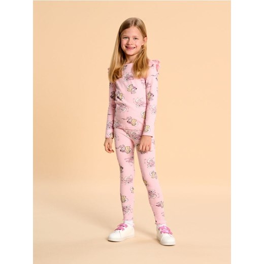 Sinsay - Legginsy The Smurfs - różowy ze sklepu Sinsay w kategorii Spodnie dziewczęce - zdjęcie 185536112