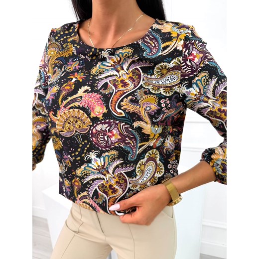 Bluzka ze Wzorem Paisley ze sklepu ModnaKiecka.pl w kategorii Bluzki damskie - zdjęcie 185536503