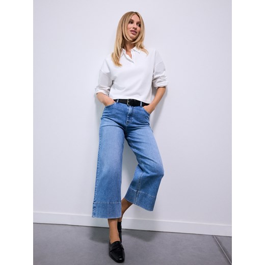 Mohito - Jeansy culotte - niebieski ze sklepu Mohito w kategorii Jeansy damskie - zdjęcie 185537071