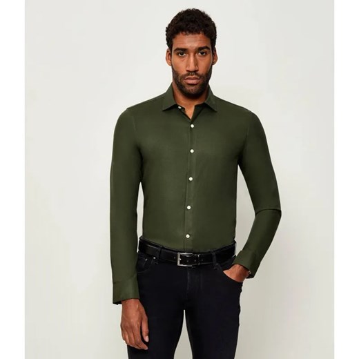 Calvin Klein Koszula | Slim Fit | z dodatkiem wełny ze sklepu Gomez Fashion Store w kategorii Koszule męskie - zdjęcie 185537984