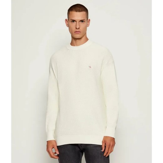 Calvin Klein Jeans Sweter | Loose fit ze sklepu Gomez Fashion Store w kategorii Swetry męskie - zdjęcie 185538083