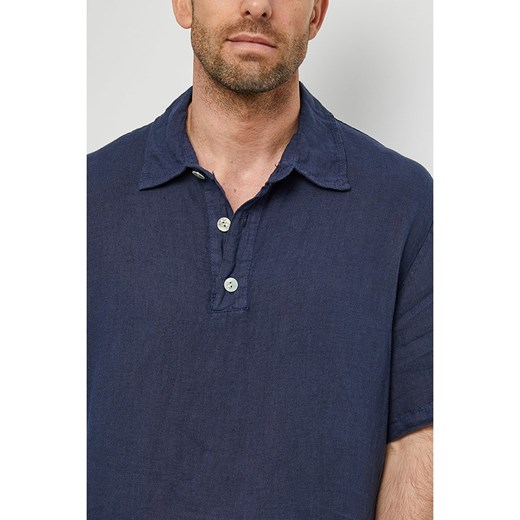 Rodier Lin Lniana koszulka polo w kolorze granatowym Rodier Lin L/XL okazyjna cena Limango Polska