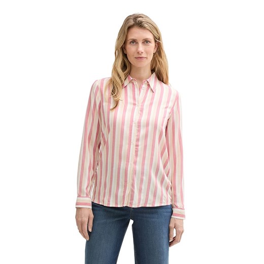 Tom Tailor Bluzka w kolorze jasnoróżowo-beżowo-białym Tom Tailor 34 okazja Limango Polska
