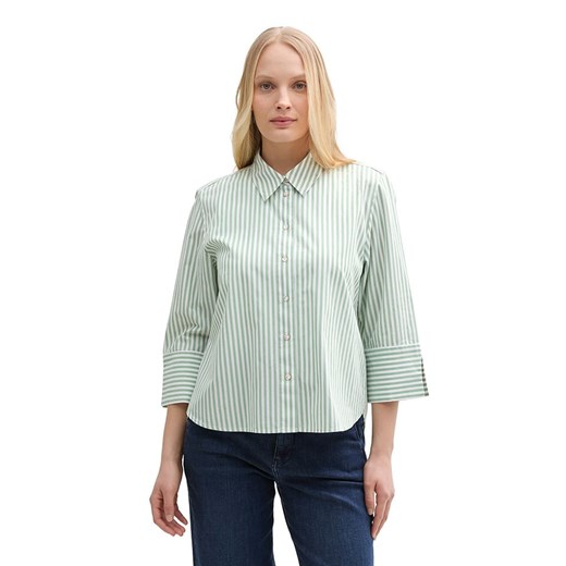 Tom Tailor Bluzka w kolorze zielono-białym Tom Tailor 38 Limango Polska promocja