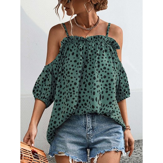 Ariel Tesoro Bluzka w kolorze zielono-czarnym ze sklepu Limango Polska w kategorii Bluzki damskie - zdjęcie 185539700