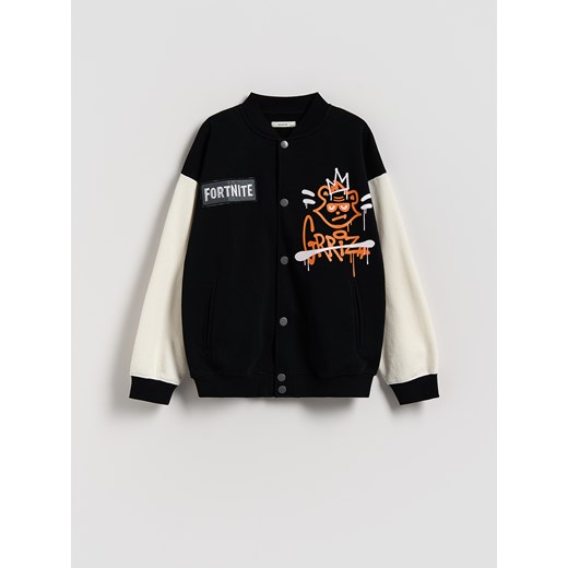 Reserved - Bluza z nadrukiem Fortnite - czarny ze sklepu Reserved w kategorii Bluzy chłopięce - zdjęcie 185540132