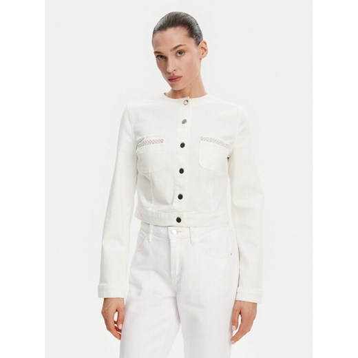 Guess Kurtka przejściowa 172731 Biały Classic Fit ze sklepu MODIVO w kategorii Kurtki damskie - zdjęcie 185541053