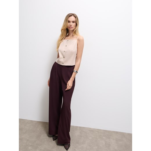 Mohito - Kamizelka z lyocellu - beżowy Mohito 38 Mohito