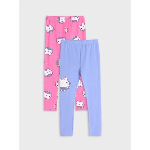 Sinsay - Legginsy 2 pack Gabby's Dollhouse - fioletowy ze sklepu Sinsay w kategorii Spodnie dziewczęce - zdjęcie 185542572