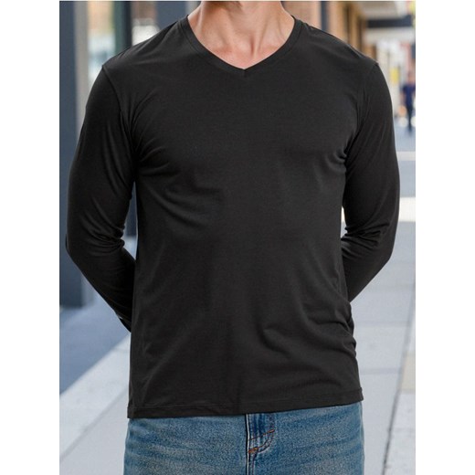 Sinsay - Koszulka z długimi rękawami - czarny ze sklepu Sinsay w kategorii T-shirty męskie - zdjęcie 185542591