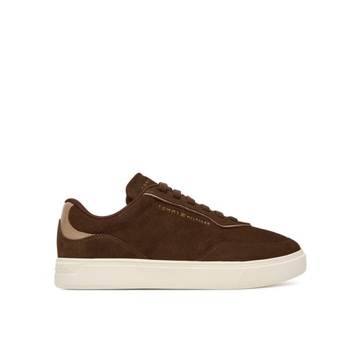 Tommy Hilfiger Sneakersy Casual FW0FW09050 Brązowy ze sklepu MODIVO w kategorii Buty sportowe damskie - zdjęcie 185543462
