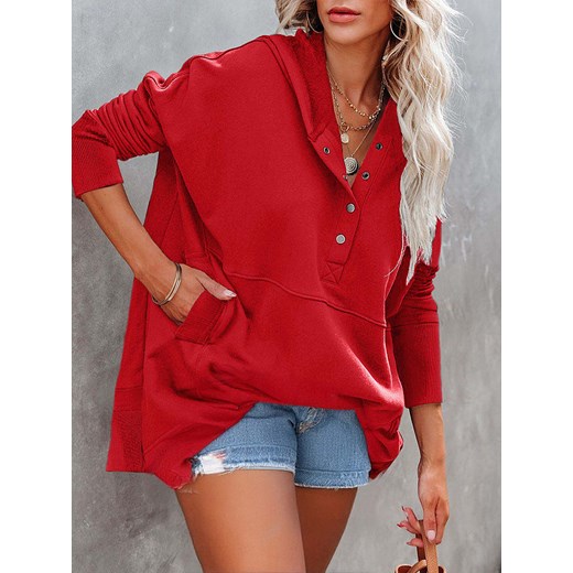 LA Angels Bluza w kolorze czerwonym ze sklepu Limango Polska w kategorii Bluzy damskie - zdjęcie 185545140