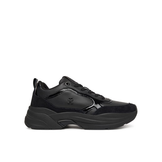 Sneakersy Tommy Hilfiger Chunky Runner Patent FW0FW08840 Czarny ze sklepu eobuwie.pl w kategorii Buty sportowe damskie - zdjęcie 185547374