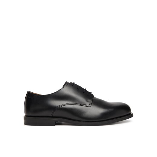 Calvin Klein Półbuty Ess Rubber Derby Lth HM0HM02056 Czarny ze sklepu MODIVO w kategorii Buty eleganckie męskie - zdjęcie 185548142