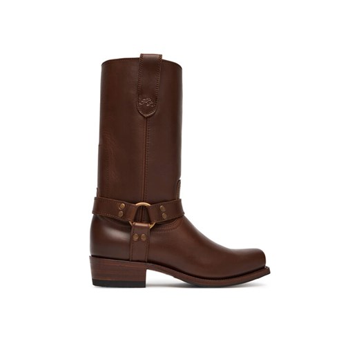 Polo Ralph Lauren Oficerki 818963404001 Brązowy ze sklepu MODIVO w kategorii Kozaki damskie - zdjęcie 185548181