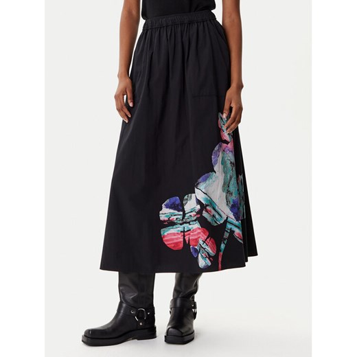 Desigual Spódnica trapezowa Ella Lacroix 25WWFW05 Czarny Regular Fit ze sklepu MODIVO w kategorii Spódnice - zdjęcie 185548184